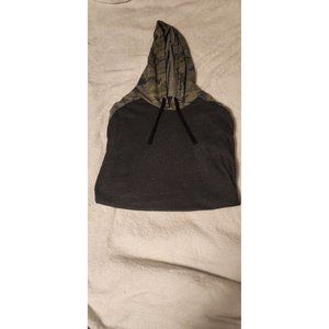 LAT Label womens large hooded camouflage long sleeve shirt